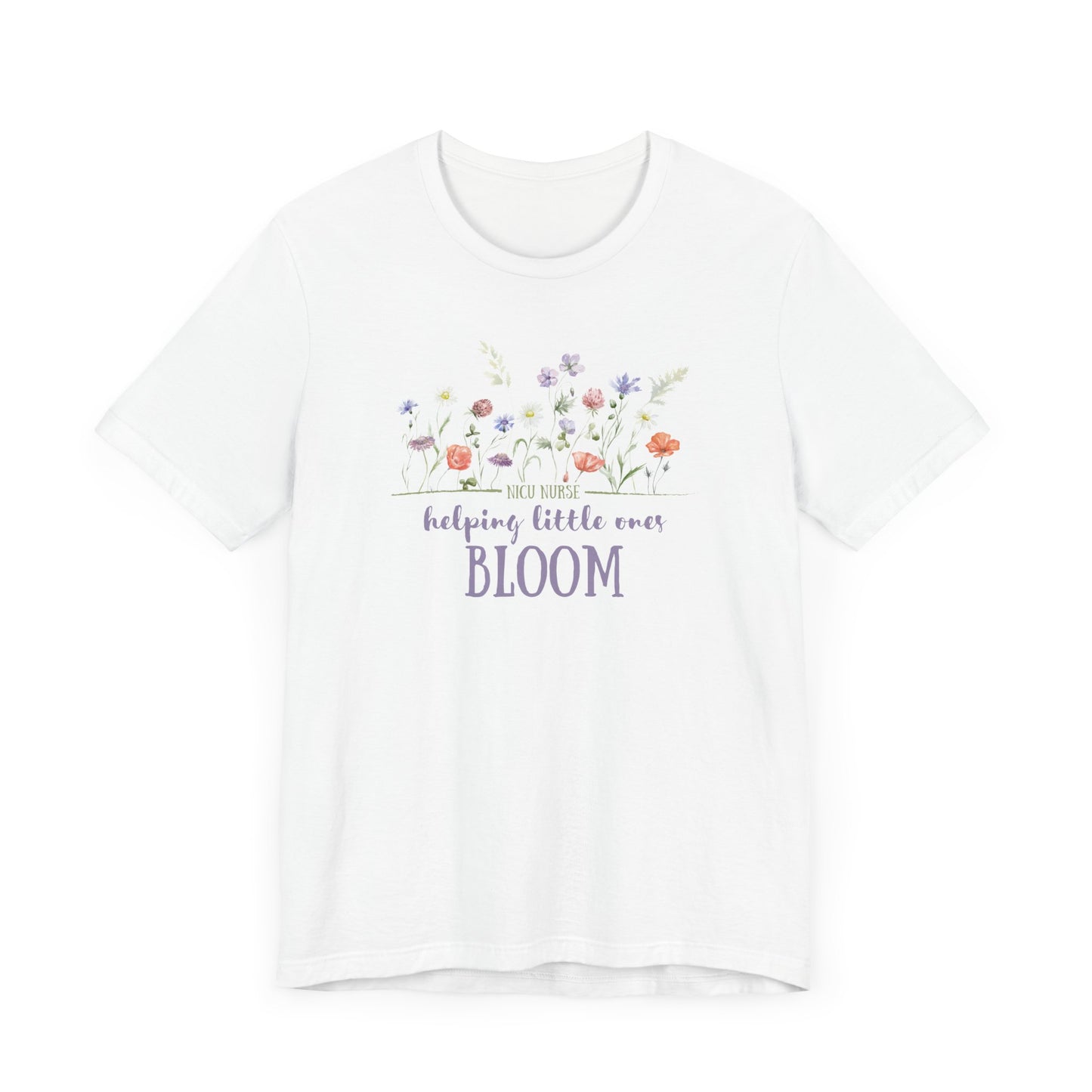 NICU Nurse Floral Shirt