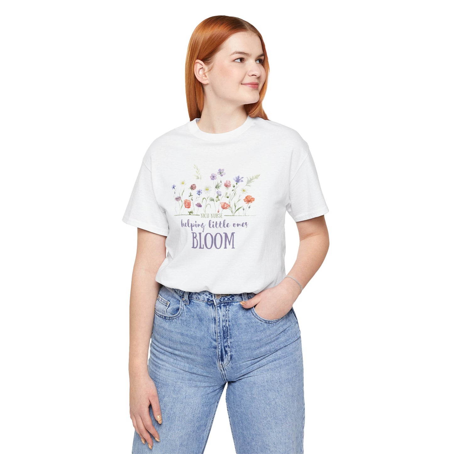 NICU Nurse Floral Shirt