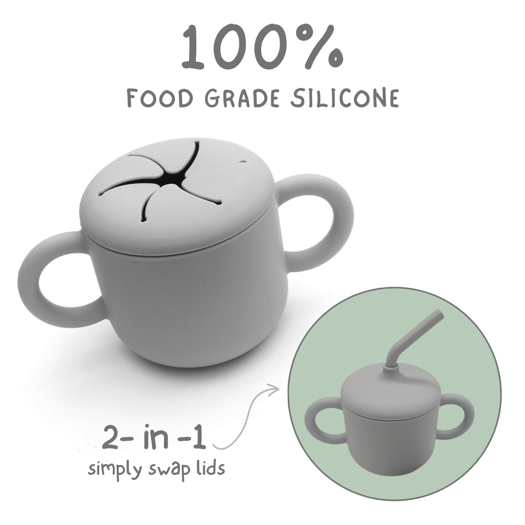 Montessori Toy and Silicone Cup Set