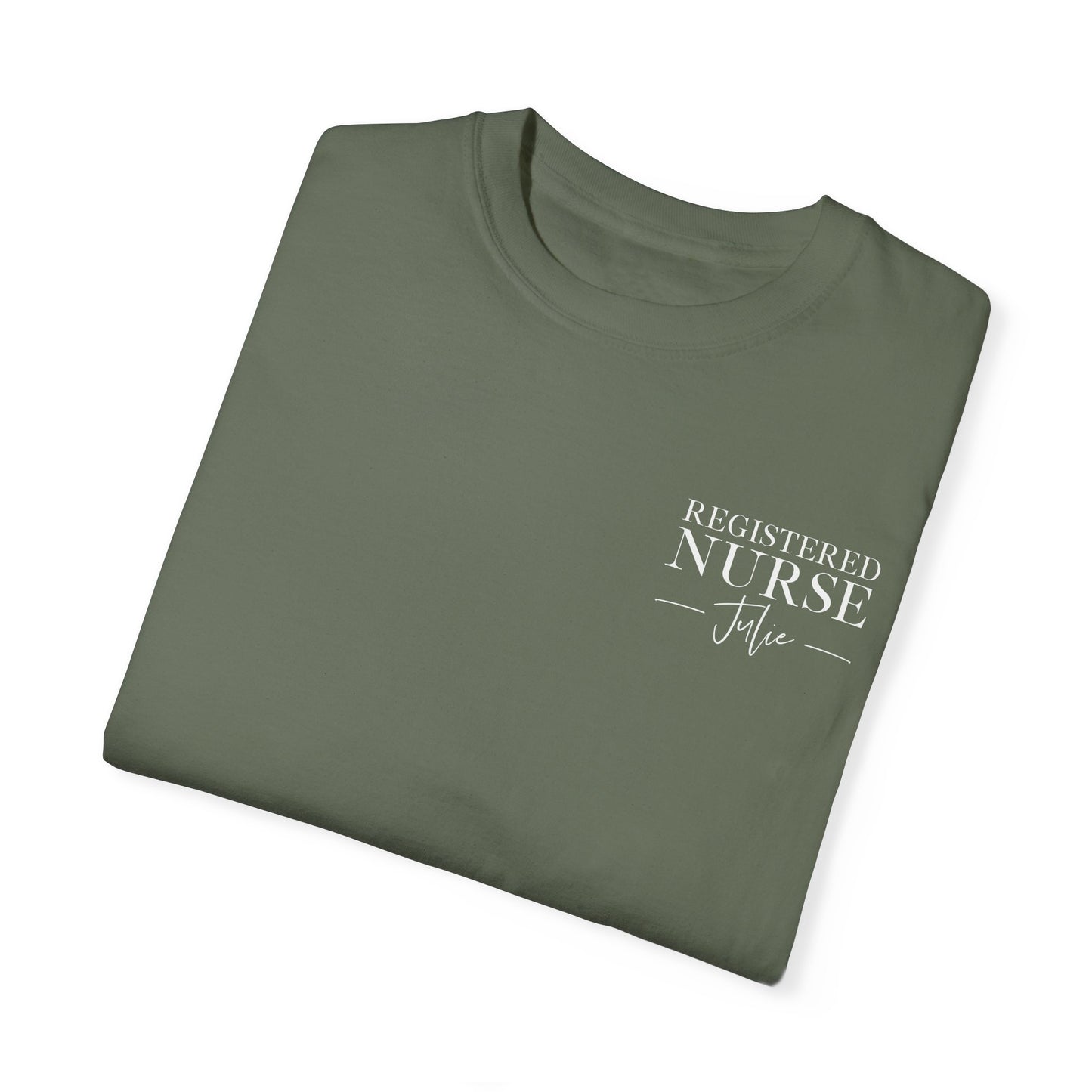 Comfort Colors ® Custom Nurse Shirt, Graduation Gift For Nurse Gifts, Personalized RN Shirt, Nursing Student Tee, Oncology, NICU, PICU, Surgical, Pediatric, Emergency Room, Labor & Delivery, Nurse Gift