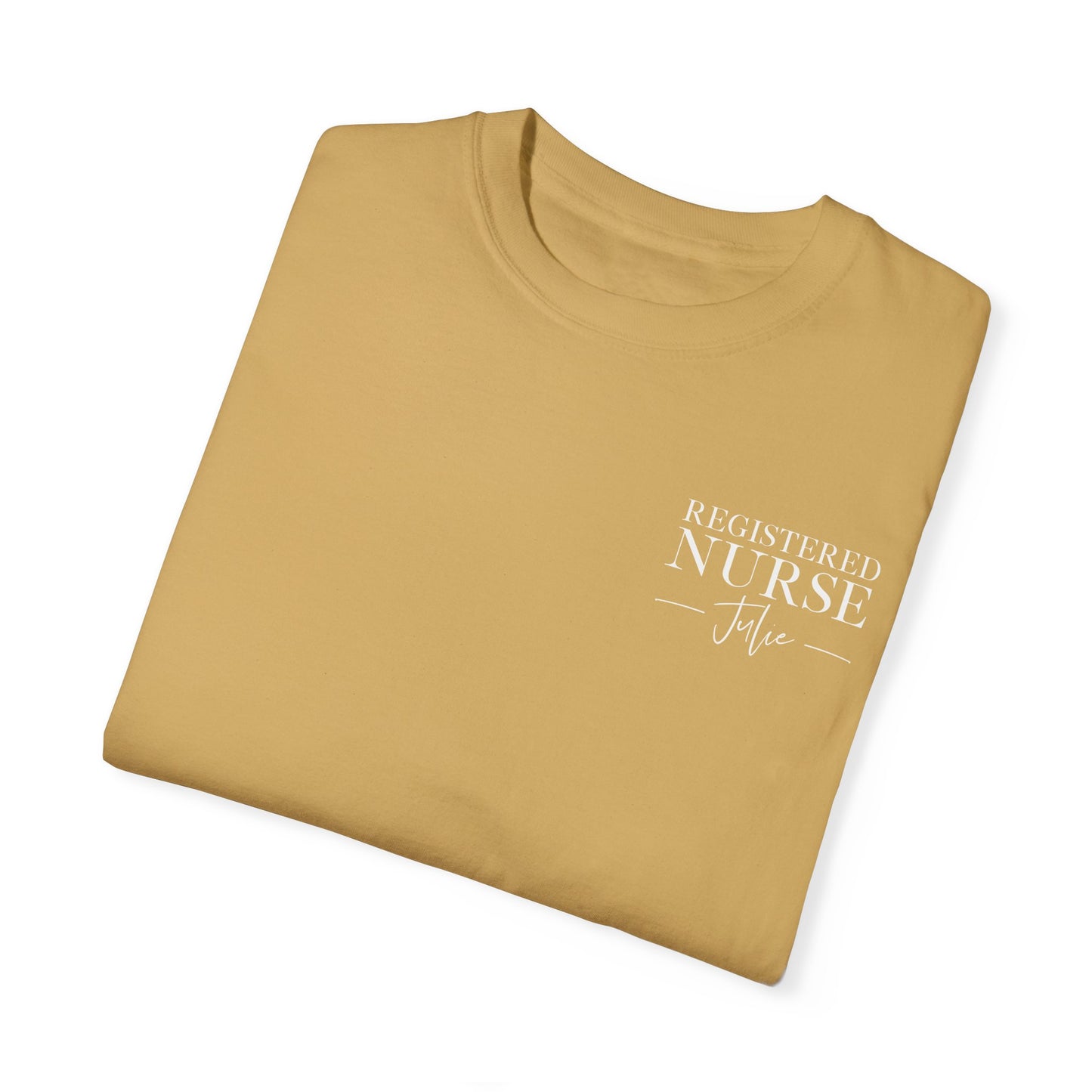 Comfort Colors ® Custom Nurse Shirt, Graduation Gift For Nurse Gifts, Personalized RN Shirt, Nursing Student Tee, Oncology, NICU, PICU, Surgical, Pediatric, Emergency Room, Labor & Delivery, Nurse Gift