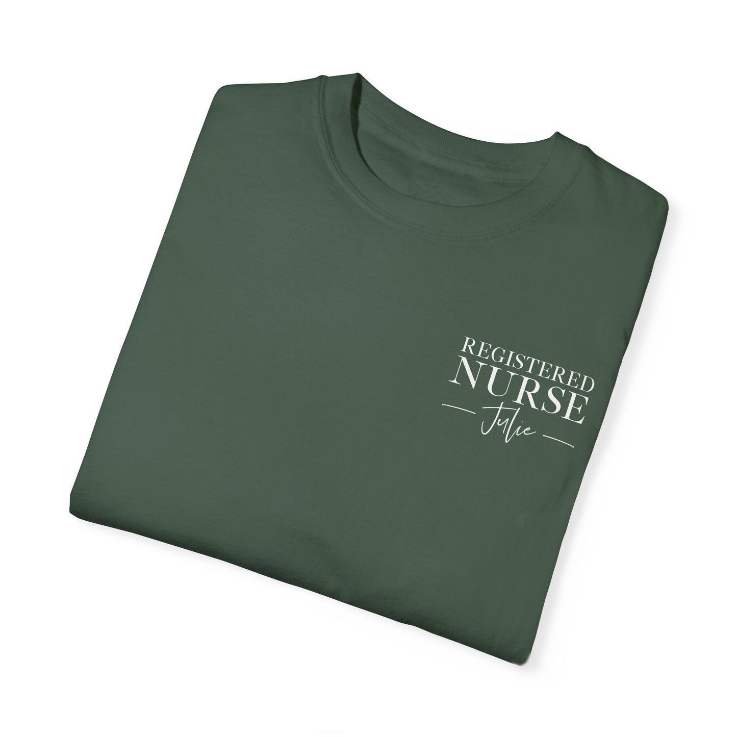 Comfort Colors ® Custom Nurse Shirt, Graduation Gift For Nurse Gifts, Personalized RN Shirt, Nursing Student Tee, Oncology, NICU, PICU, Surgical, Pediatric, Emergency Room, Labor & Delivery, Nurse Gift