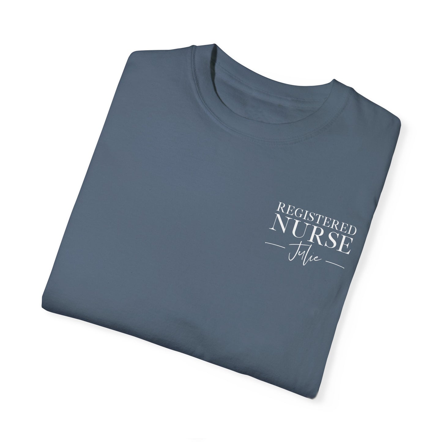 Comfort Colors ® Custom Nurse Shirt, Graduation Gift For Nurse Gifts, Personalized RN Shirt, Nursing Student Tee, Oncology, NICU, PICU, Surgical, Pediatric, Emergency Room, Labor & Delivery, Nurse Gift
