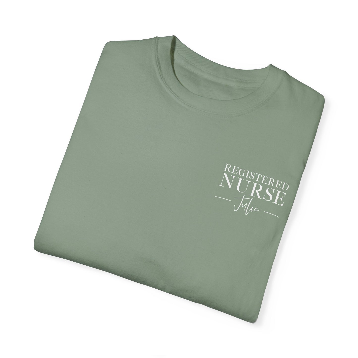 Comfort Colors ® Custom Nurse Shirt, Graduation Gift For Nurse Gifts, Personalized RN Shirt, Nursing Student Tee, Oncology, NICU, PICU, Surgical, Pediatric, Emergency Room, Labor & Delivery, Nurse Gift