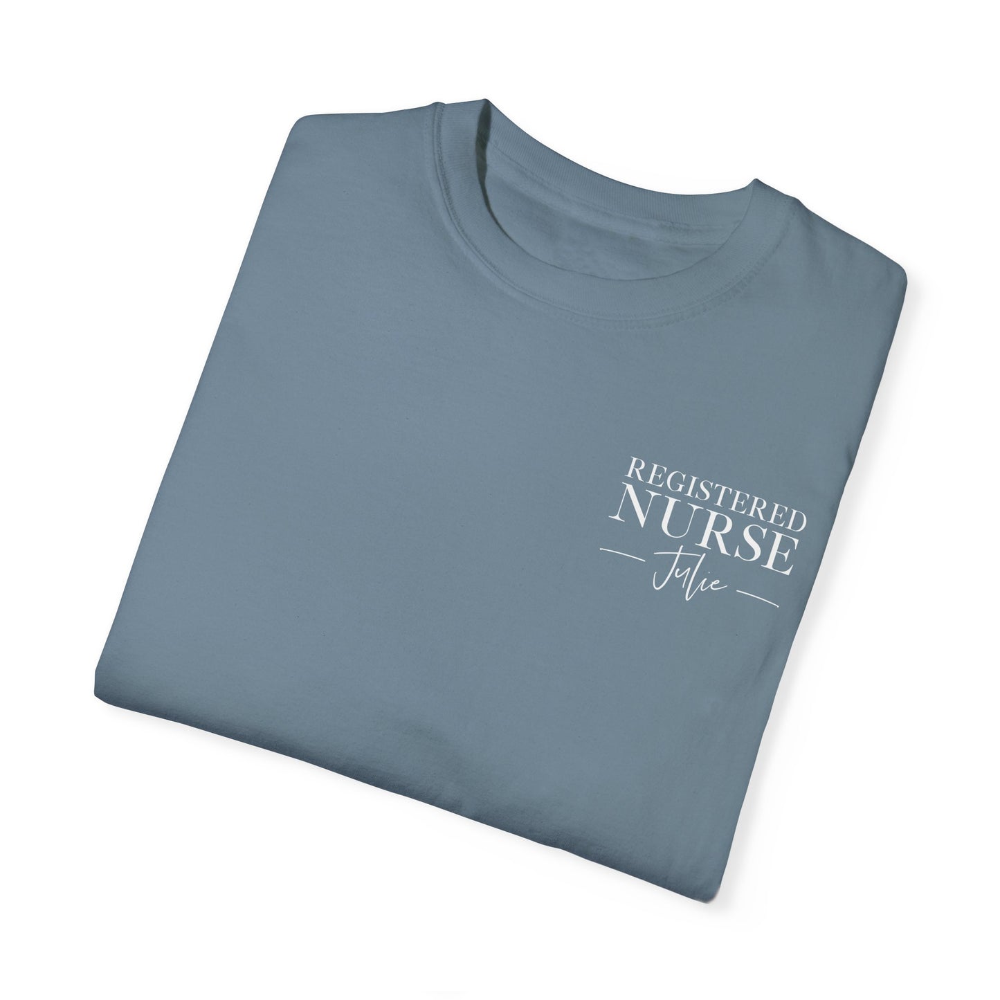 Comfort Colors ® Custom Nurse Shirt, Graduation Gift For Nurse Gifts, Personalized RN Shirt, Nursing Student Tee, Oncology, NICU, PICU, Surgical, Pediatric, Emergency Room, Labor & Delivery, Nurse Gift