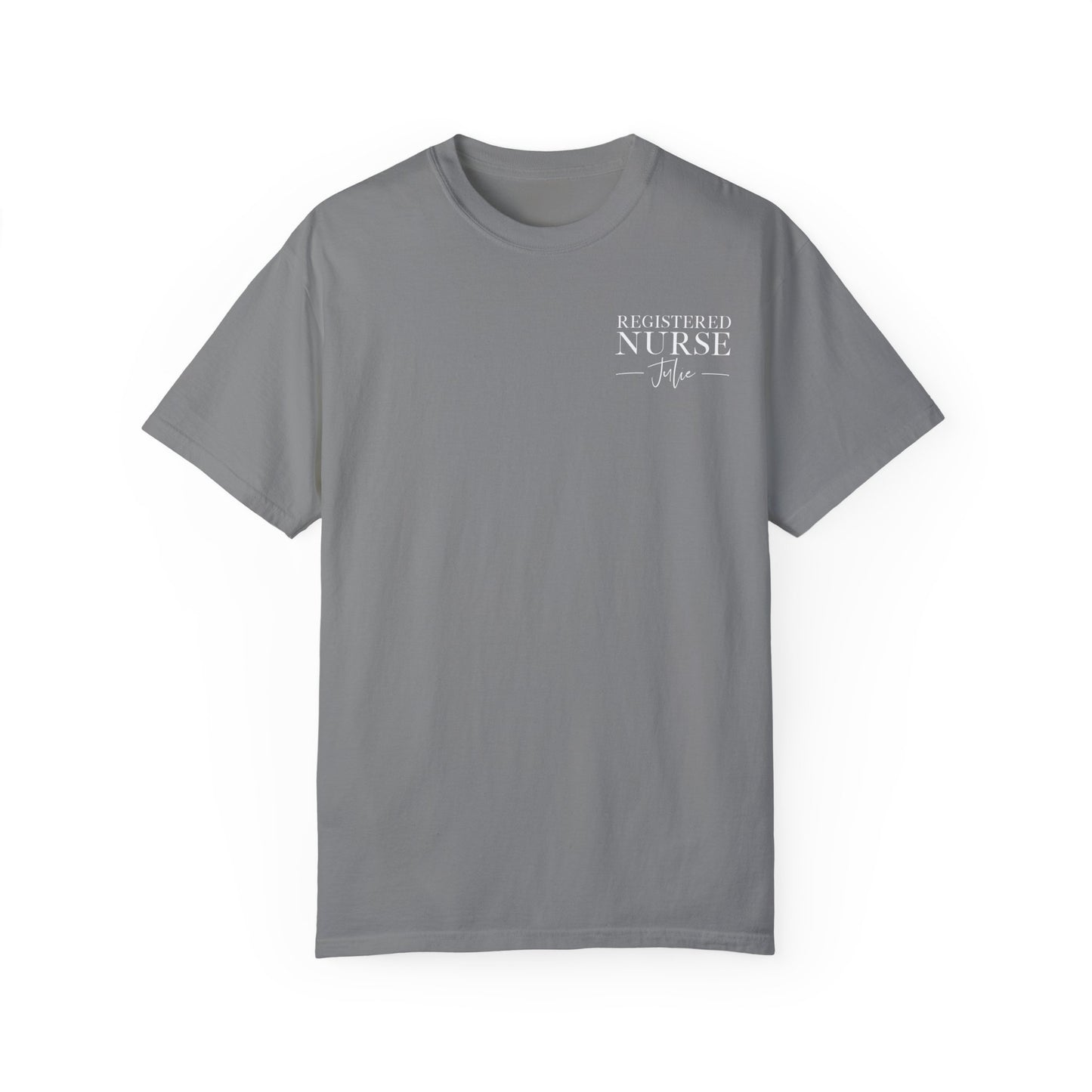 Comfort Colors ® Custom Nurse Shirt, Graduation Gift For Nurse Gifts, Personalized RN Shirt, Nursing Student Tee, Oncology, NICU, PICU, Surgical, Pediatric, Emergency Room, Labor & Delivery, Nurse Gift